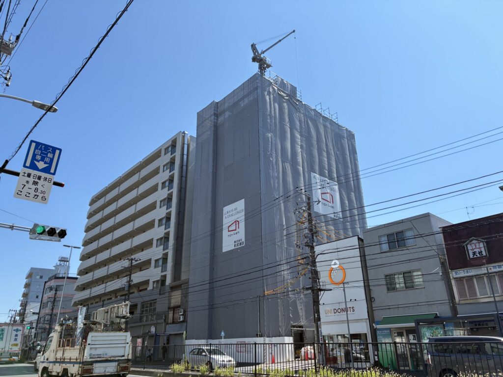 地上10階建新築工事